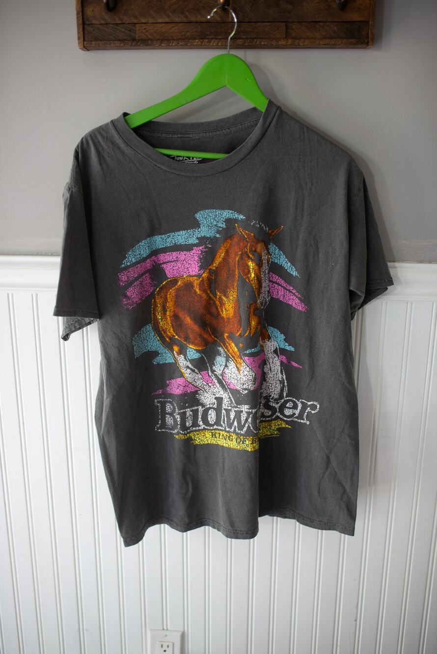 Urban Outfitters Budweiser Clydesdale Graphic Tee Shirt Large NEW
